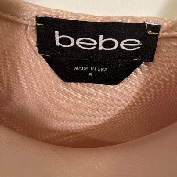 Bebe Satin Cowl Neck Spaghetti Strap Midi Slip Dress 90’s Y2K comeback! Small - Picture 2 of 4